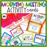 Morning Meeting Activity Cards | Printable or Digital