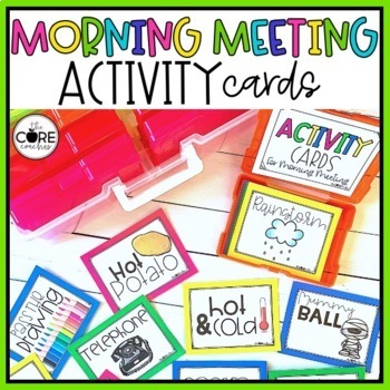 Preview of Morning Meeting Activities - Morning Meeting Activity Cards - Team Building