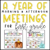 Morning & Afternoon Meetings for First Grade | YEAR-LONG B