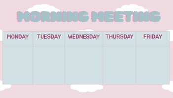 Preview of Morning Meeting Bundle!
