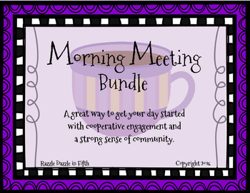 Preview of Morning Meeting Bundle