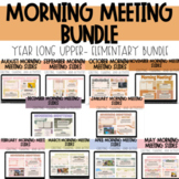 YEAR-LONG Morning Meeting Bundle | Upper Elementary | Pape