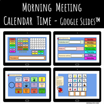 Preview of Morning Meeting Calendar Time + Google Slides™