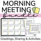 Morning Meeting Cards Bundle |  Morning Meeting Greetings,