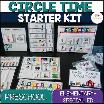 Preview of Circle Time & Morning Meeting Activities for Preschool & Elementary Special Ed