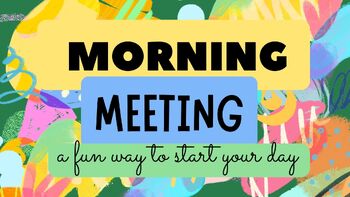 Preview of DAILY TOPICS: Morning Meeting, Circle Time, Discussion Topics and More