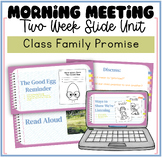 Morning Meeting Class Family Unit Slides & Printables