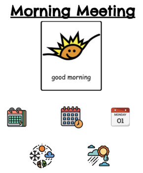 Preview of Morning Meeting Cover Page 