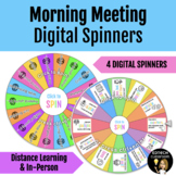 Morning Meeting Digital Spinner Games & Brain Breaks | Dis