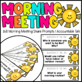 Morning Meeting Discussion Cards | Conversation Cards | Qu