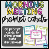 Morning Meeting Discussion Prompt Cards