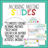 Morning Meeting EDITABLE Slides! - Google Drive - Responsi