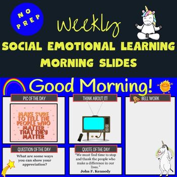 Preview of Morning Meeting, Entire Year of Weekly Social Emotional Learning, Upper Grades