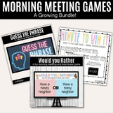 Morning Meeting Games | Classroom Games | Digital | Growin