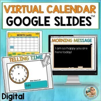 Preview of Morning Meeting Google™ Slides | Activities | Calendar Time | EDITABLE