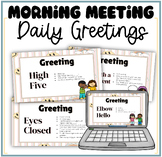 Morning Meeting Greeting Google Slides