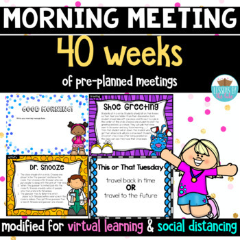 Preview of Morning Meeting *Greetings, Sharing, Activities & Message*