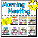 Digital Morning Meeting & SEL Check-In *Bundle* (August - June)