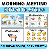 Morning Meeting For Special Education | Editable Google Slides