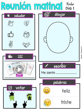 Preview of Kinder SEL Spanish Week 1 - Respeto 1