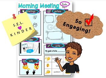 Preview of Morning Meeting Kinder SEL Week 2 - Respect 2