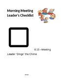 Morning Meeting Leader's Checklist