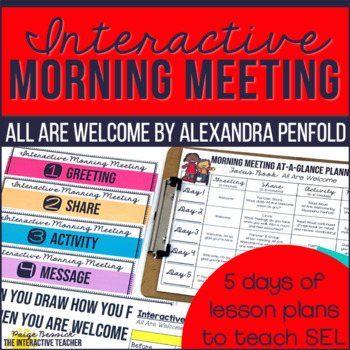 Preview of Morning Meeting Lesson Plans & Activities: All Are Welcome