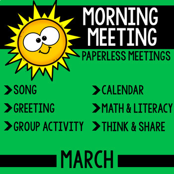 Preview of Morning Meeting Messages for March
