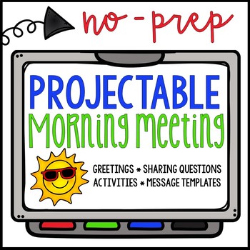 Preview of Morning Meeting | Morning Greetings, Activities, & Sharing Questions | Digital