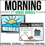 Morning Meeting + Morning Journal Prompts - 1st Grade Back