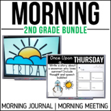 Morning Meeting + Morning Journal Prompts - 2nd Grade Back