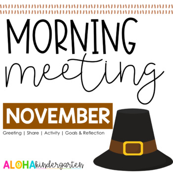 Preview of Morning Meeting Virtual Slides: NOVEMBER