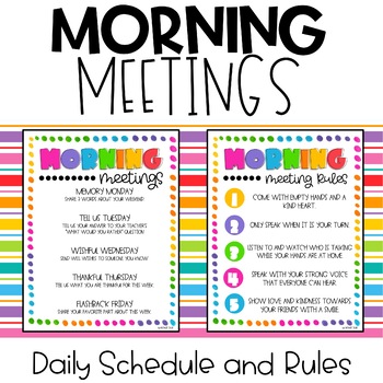 Preview of Morning Meeting | SEL | Daily Social Emotional Learning