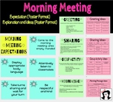 Morning Meeting Posters: Expectations and Ideas