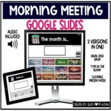 Morning Meeting Presentation & Google Slides Activity