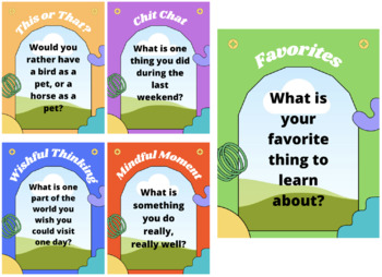 Morning Meeting Question Cards by Abigail Morton | TpT