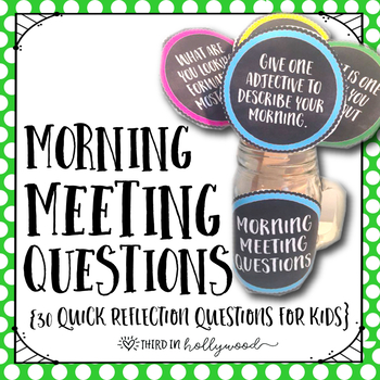 Preview of Morning Meeting Questions
