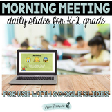 Morning Meeting SEL Slides: K-2 Grade