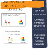 Morning Meeting Shares EL Levels 1-2