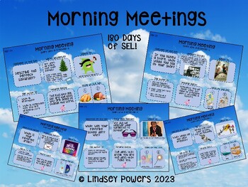 Preview of Morning Meeting Slides 180 days