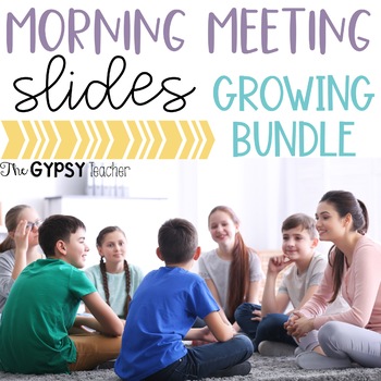 Preview of Morning Meeting Slides Bundle