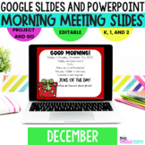 Morning Meeting Slides December, Christmas Morning Meeting