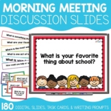 Morning Meeting Slides & Discussions (180 slides, task car