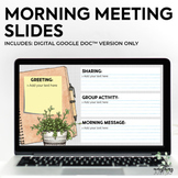Google Slides Template - Editable Morning Meeting Slides T