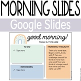 Morning Meeting Slides | Google Slides | FREEBIE
