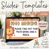 Morning Meeting Slides | Google Slides with Timers | Cute 