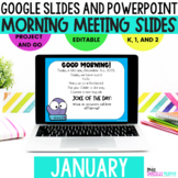 Morning Meeting Slides January l Google Slides l Powerpoint