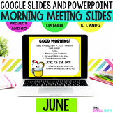 Morning Meeting Slides June l Morning Meeting Google Slides