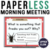Morning Meeting Slides - Morning Meeting for Upper Elementary