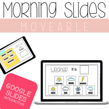 Preview of Morning Meeting Slides - Moveable Interactive